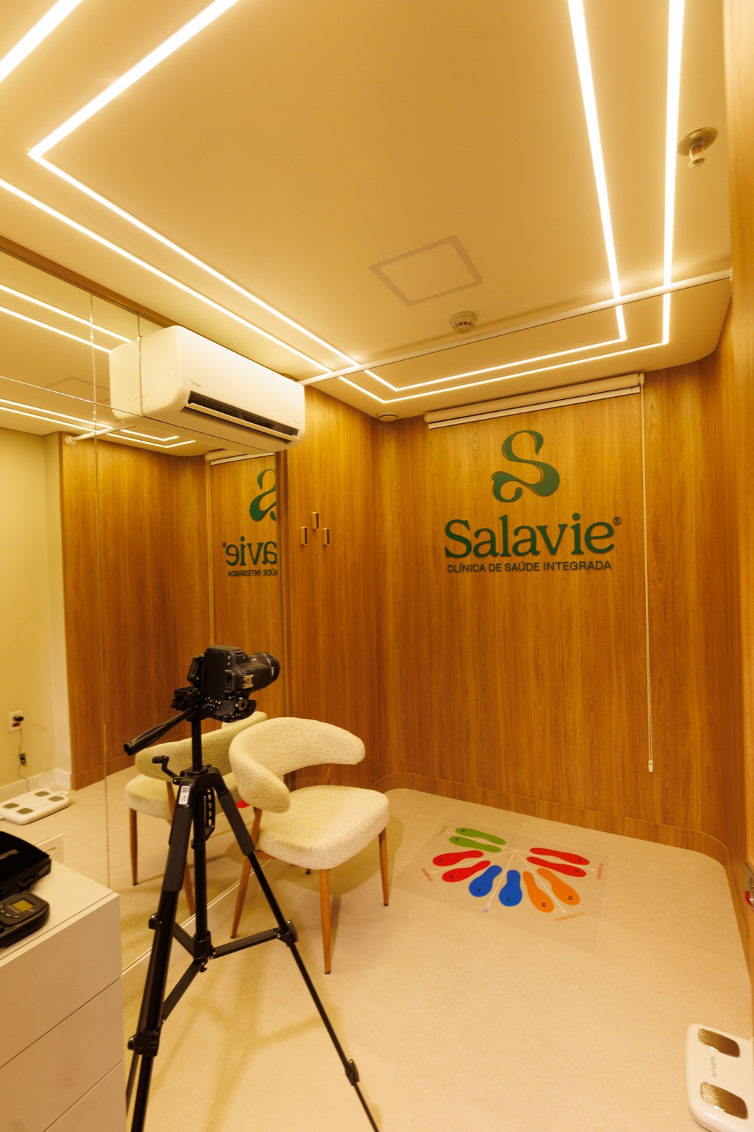Sala de avaliação da Clínica Salavie